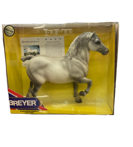Pre-Owned #1206 Blackhome Grandeur Lyn Percheron Stallion Breyer Model Horse