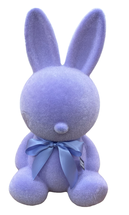 Large Flocked Sitting Bunny 20" Figure