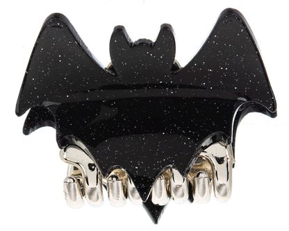 Glitter Bat Claw Clip
