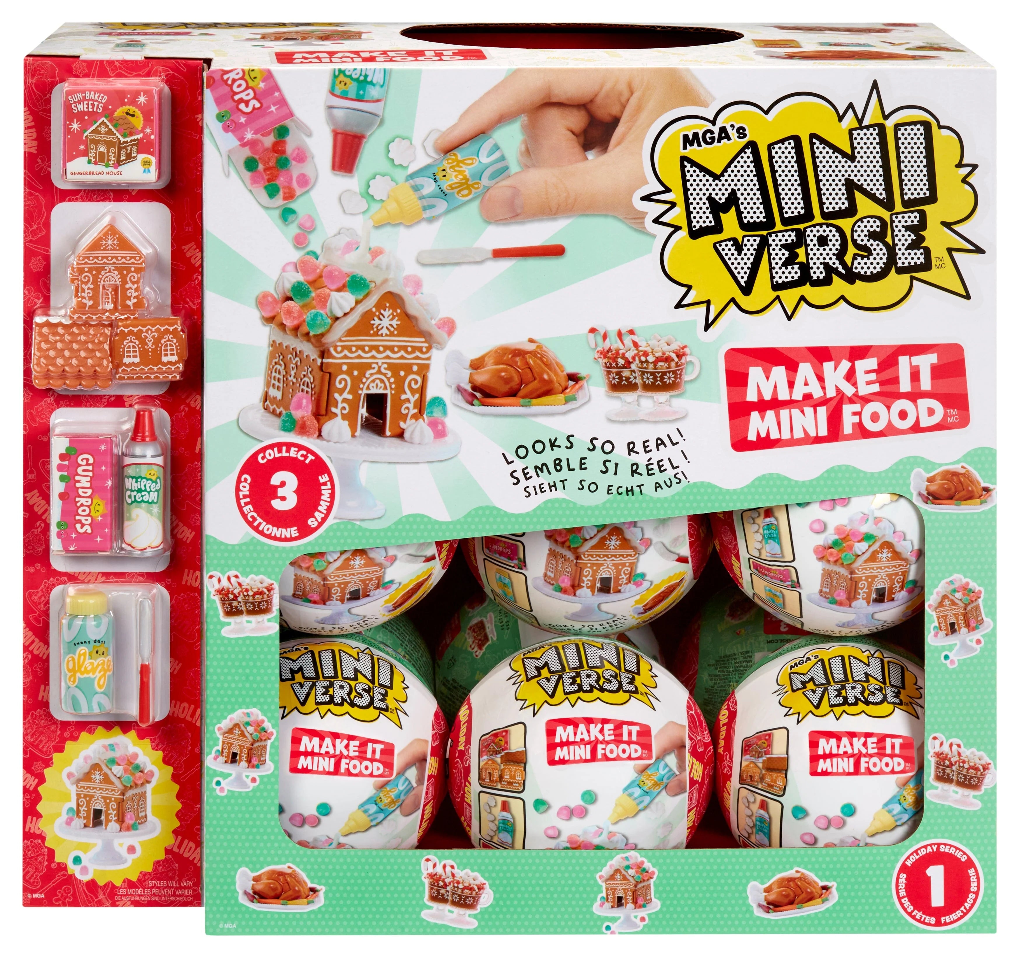 MGA's Miniverse Make It Mini Food Holiday 3-Pack - arts & crafts