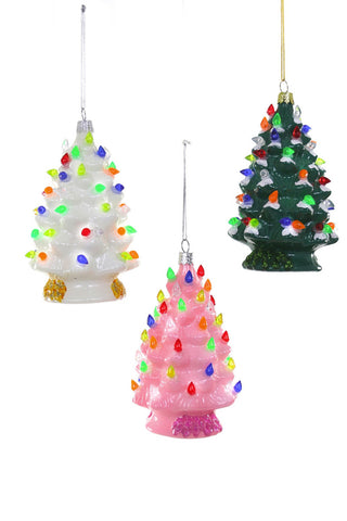 4.5" Vintage Ceramic Christmas Tree Glass Ornament | Cody Foster