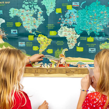 Create-Your-Own Dinosaur Timeline and World Map