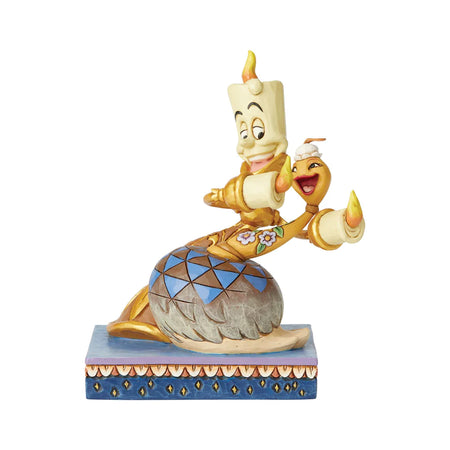 Lumiere & Feather Duster - Jim Shore - Romance By Candlelight Disney Figurine