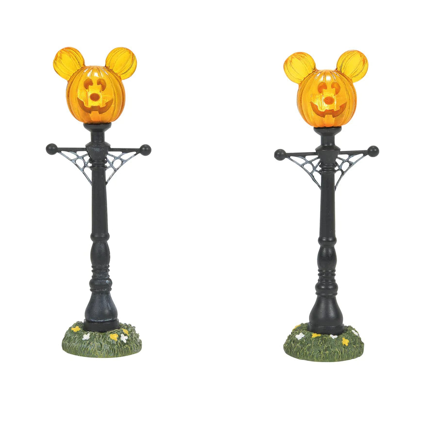Department 56 Mickey's Pumpkin Town Street Lights