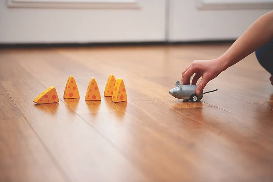Mouse and Cheese | Wooden Bowling Game