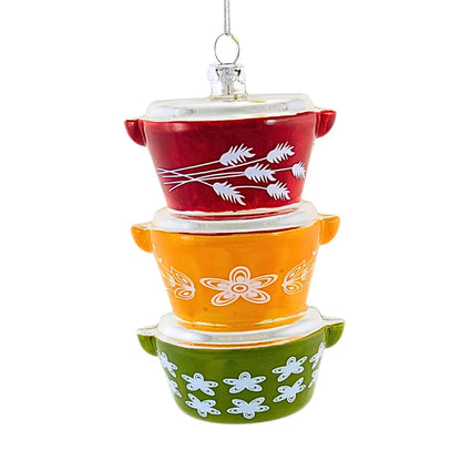 Vintage Inspired Casserole Dish Glass Ornament | Cody Foster