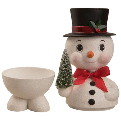 Bobblehead Snowman Container | Bethany Lowe