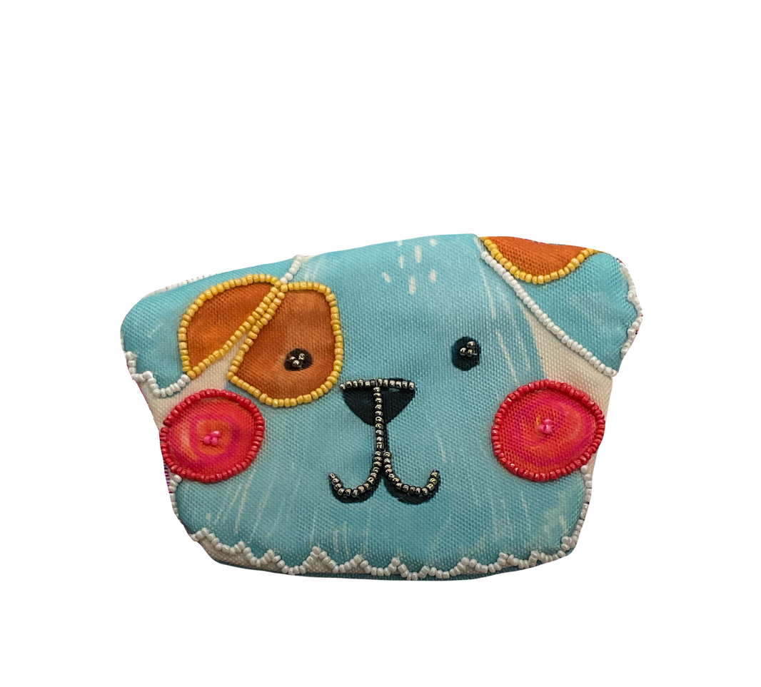 Dog | Beaded Coin Purse