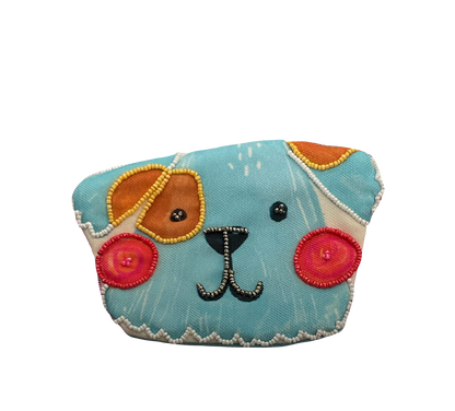 Dog | Beaded Coin Purse