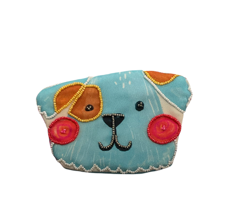 Dog | Beaded Coin Purse