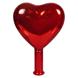 10” Glass Red Heart Tree Topper | Cody Foster