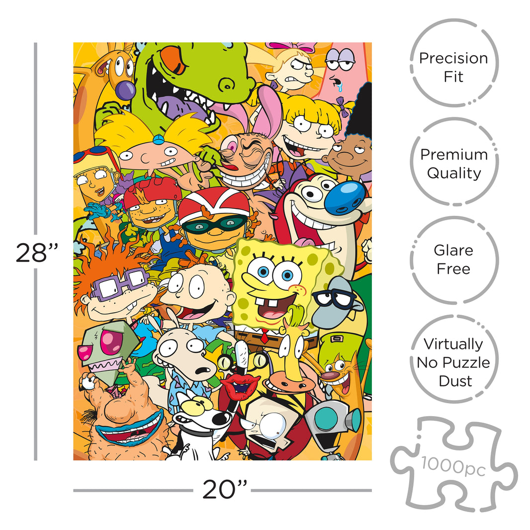 Nickelodeon Cast 1000 Piece Jigsaw Puzzle