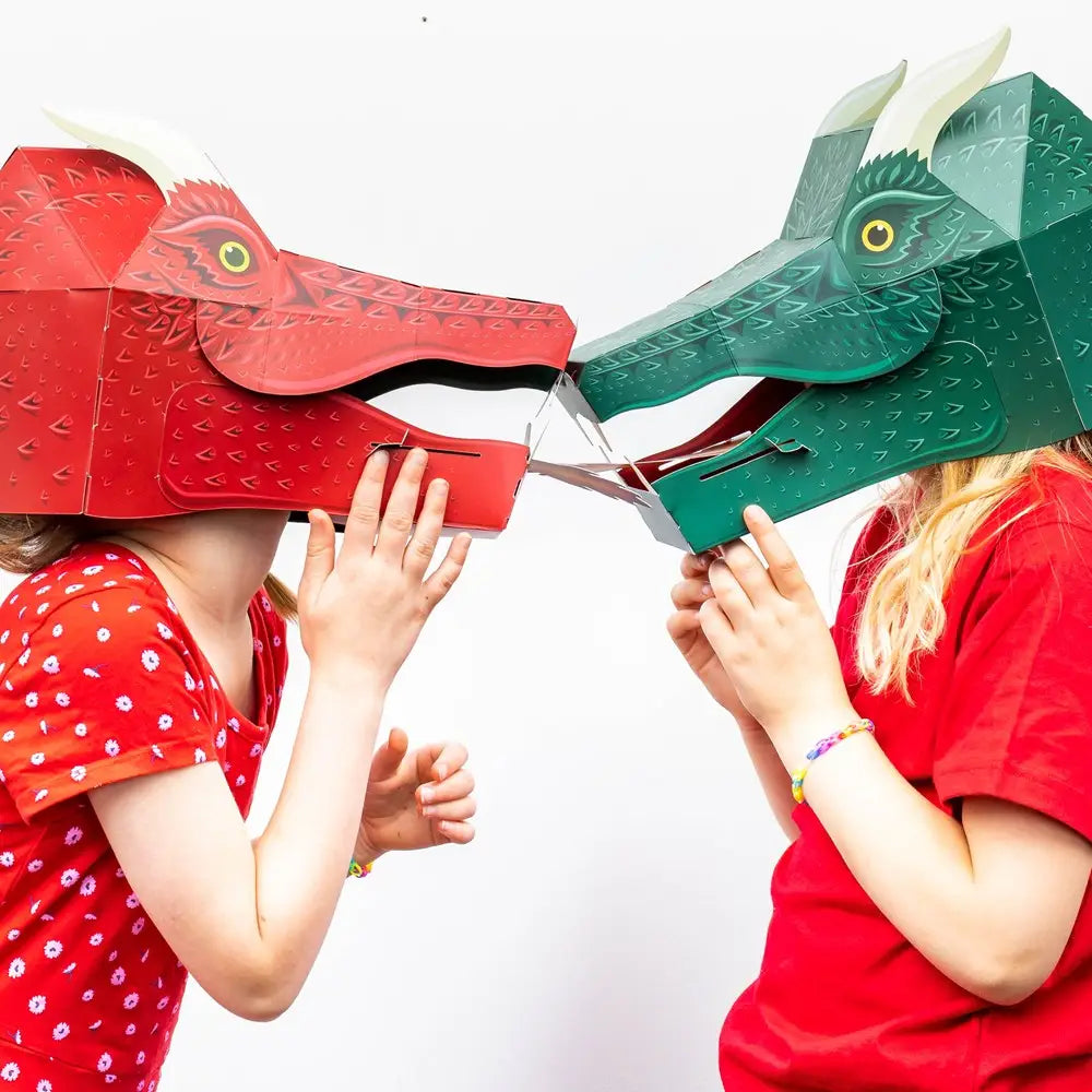 Create-Your-Own Fire-Breathing Dragon Head Mask