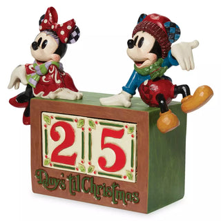 Jim Shore Disney Traditions, Mickey and Minnie Mouse ''The Christmas Countdown'' Calendar