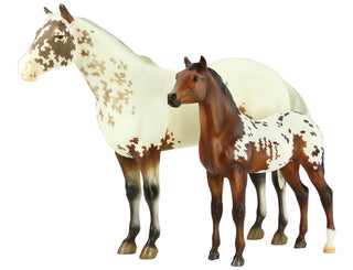 Breyer Surrey & Axle Set | 711624 | Standing Foal with Mare