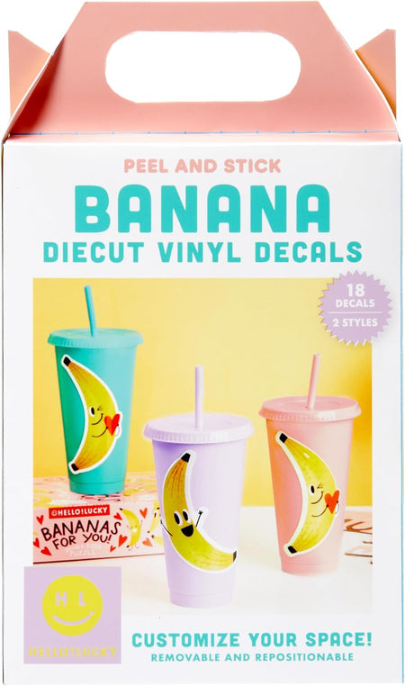 Hello! Lucky | Banana Diecut Vinyl Decals
