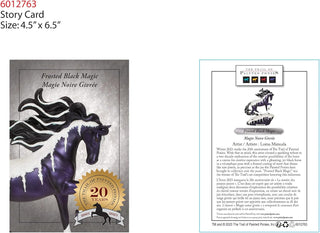 The Trail of Painted Ponies Frosted Black Magic Figurine
