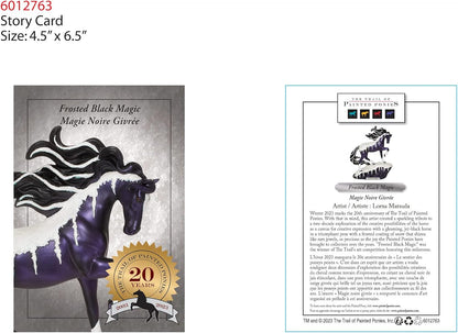 The Trail of Painted Ponies Frosted Black Magic Figurine