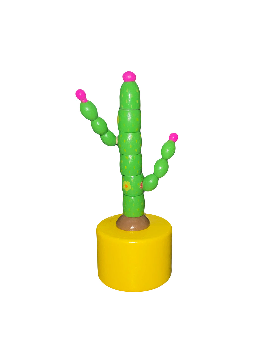 Wooden Desert Creature Push Puppet