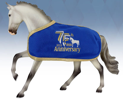 75th Anniversary Horse Blanket - Blue | Breyer Model Horse
