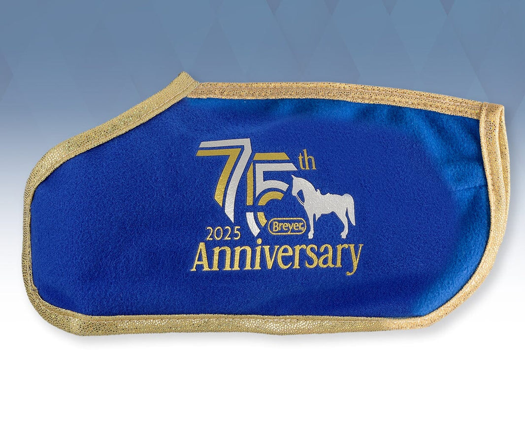 75th Anniversary Horse Blanket - Blue | Breyer Model Horse