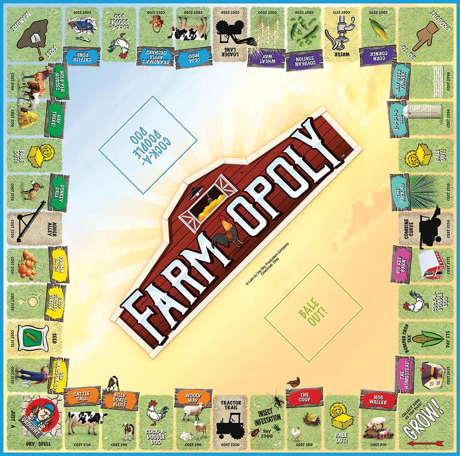 Farm-Opoly Board Game