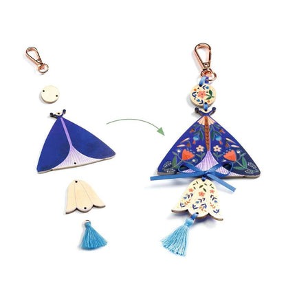 Butterflies DIY Keychain Craft Kit | Djeco