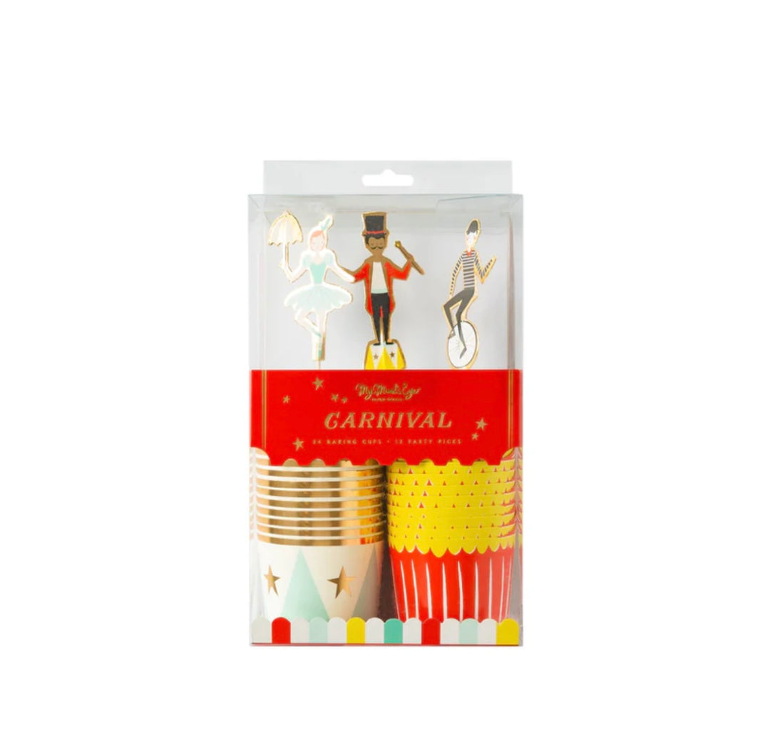 Carnival Baking Cups with Picks