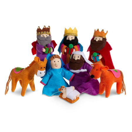 Raz Imports 6” Felt Nativity Set