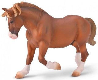 Breton Draft Horse Stallion - Chestnut | CollectA