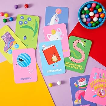 Hello! Lucky | Silly Scavenger Hunt - Card Game