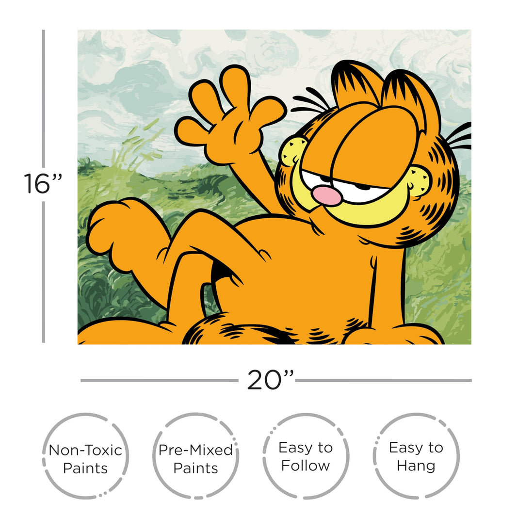 Garfield Art By Numbers Painting Kit | 16" x 20"