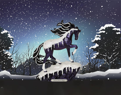 The Trail of Painted Ponies Frosted Black Magic Figurine