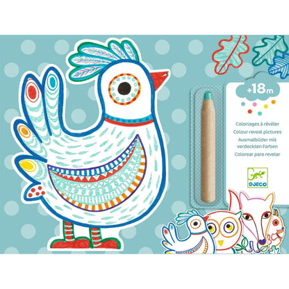 Color Reveal Pictures - Woodland Creatures | Djeco