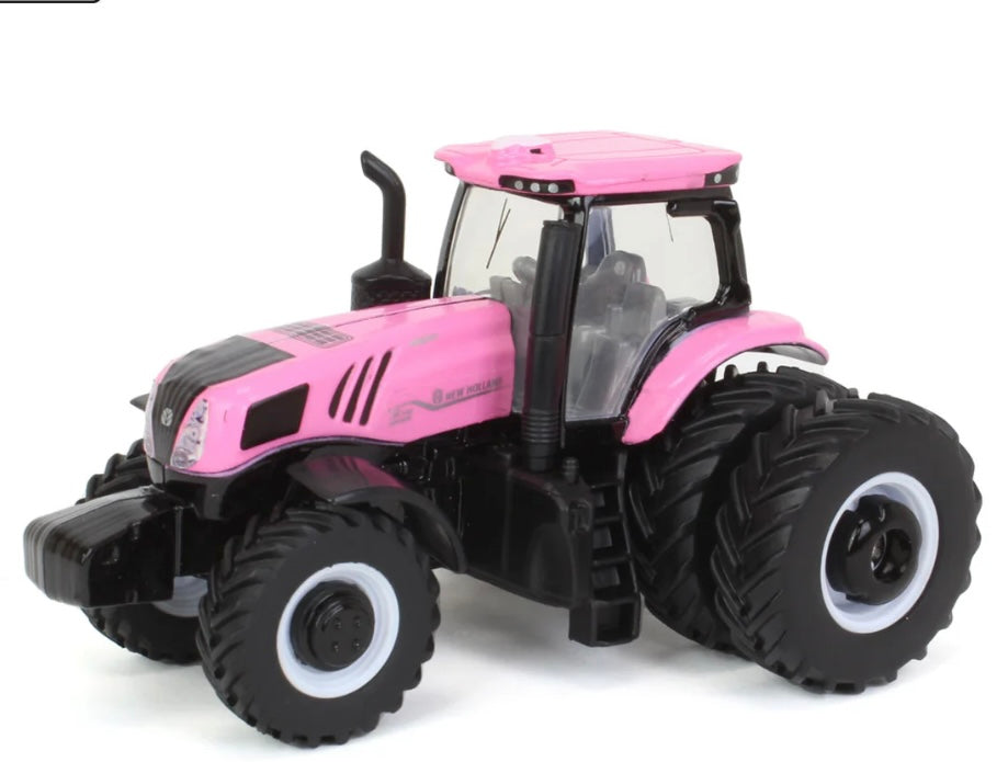 1/64 Pink New Holland Genesis T8.380 Tractor with Rear Duals
