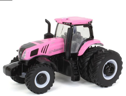 1/64 Pink New Holland Genesis T8.380 Tractor with Rear Duals