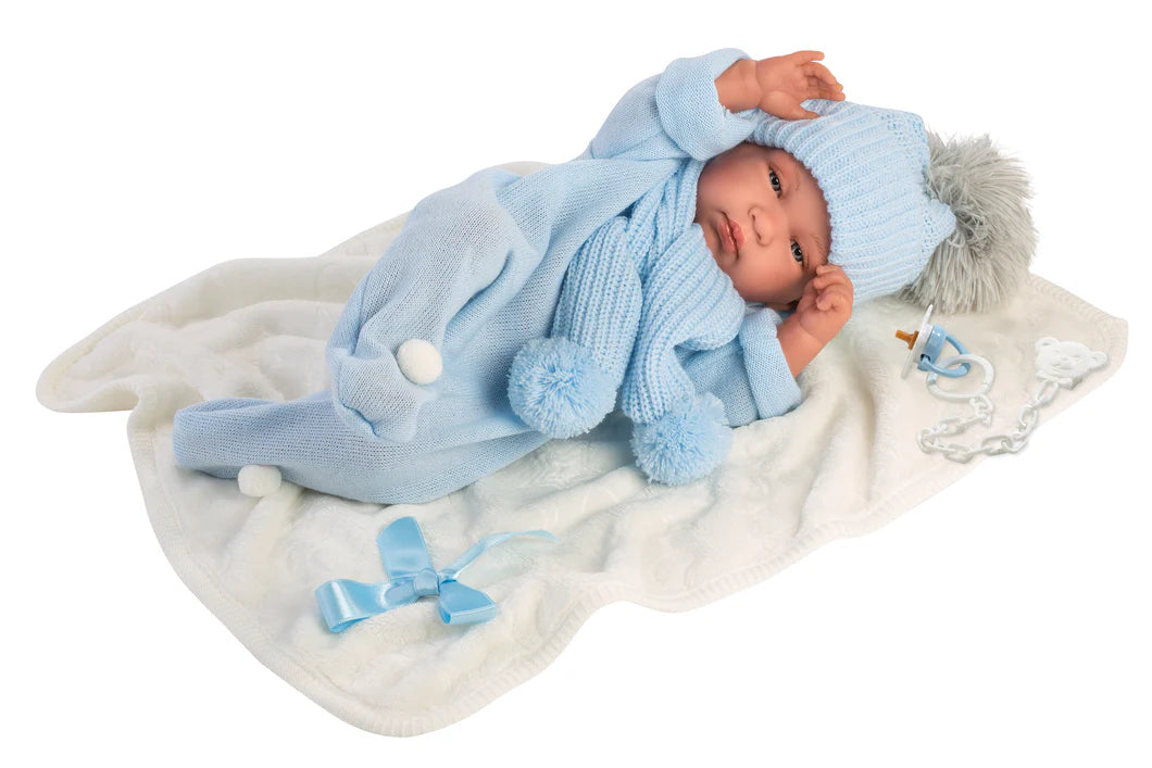 Llorens 16.9" Anatomically-Correct Newborn Doll Jackson with Blanket | Ref: 84315