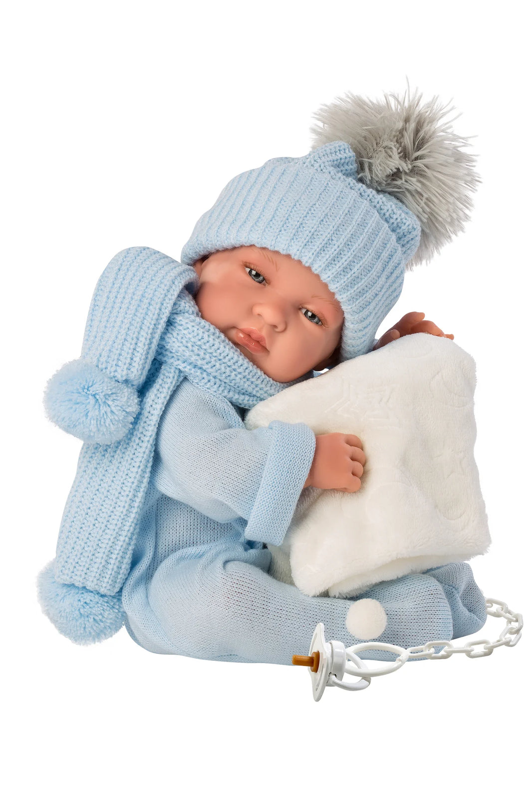 Llorens 16.9" Anatomically-Correct Newborn Doll Jackson with Blanket | Ref: 84315
