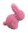 Flocked Pastel Seated Bunny w/ Pom  Pom Tail | 3.5" Figure