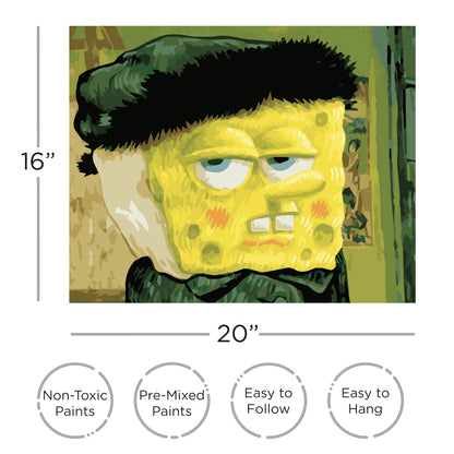SpongeBob SquarePants Van Gogh Art by Numbers | 16" x 20"