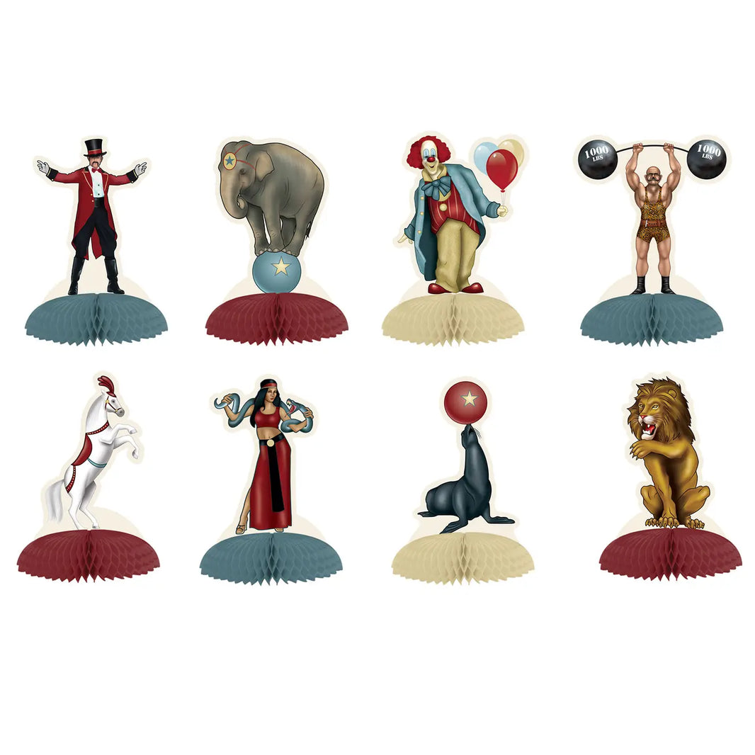 5" Vintage Circus Mini Centerpieces Tissue Base
