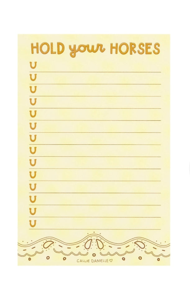 Hold Your Horses Notepad
