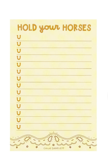 Hold Your Horses Notepad