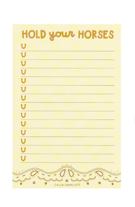 Hold Your Horses Notepad