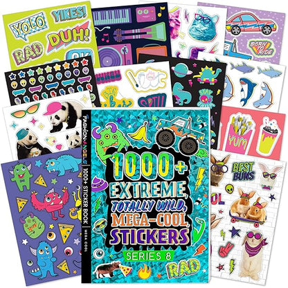 1500+ Extreme Totally Wild Mega Cool Stickers | Series 8