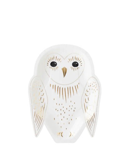 Spellbound Owl Shaped Paper Plate