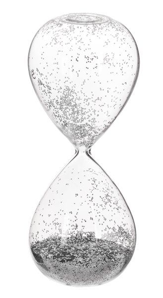 Decorative Glitter Glass Timer
