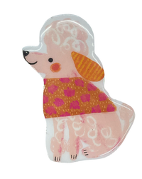 Dog Wooden Block Art