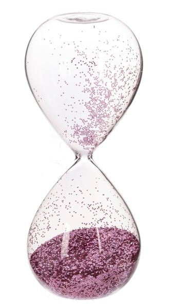 Decorative Glitter Glass Timer