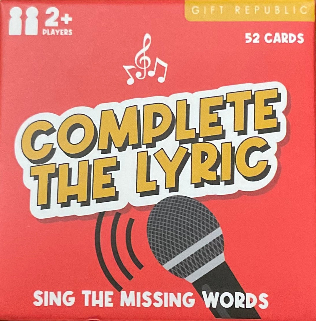 Complete the Lyric Mini Card Game